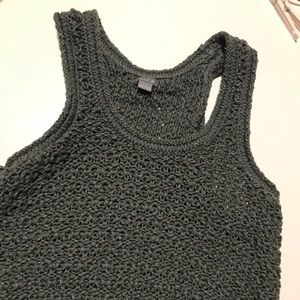 Aerie green crochet tank